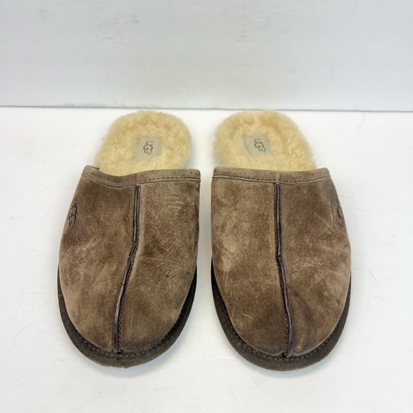 UGG Australia Classic Scuff Shearling Men’s Size 9 Slippers Brown Fur Lined 5776 main image 6